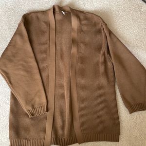 Muji brown cardigan size m-l